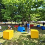 American Parkour setup for Newport News Parks Children's Festival